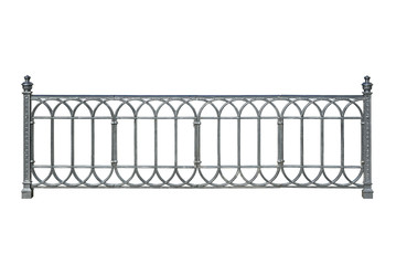 Decorative cast railings, fence.