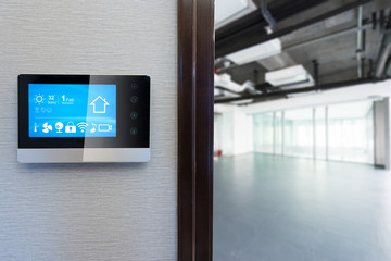 smart screen with smart home with modern office