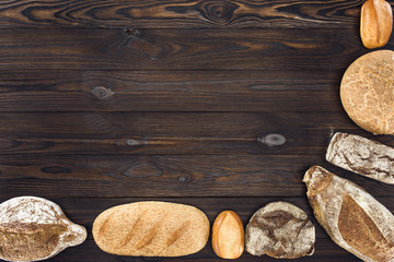 assortment of homemade bread