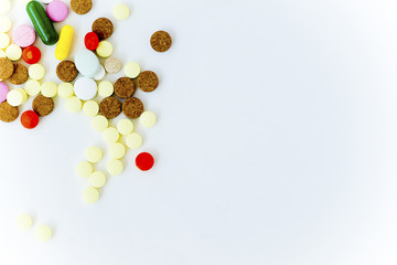 A lot of colorful pills