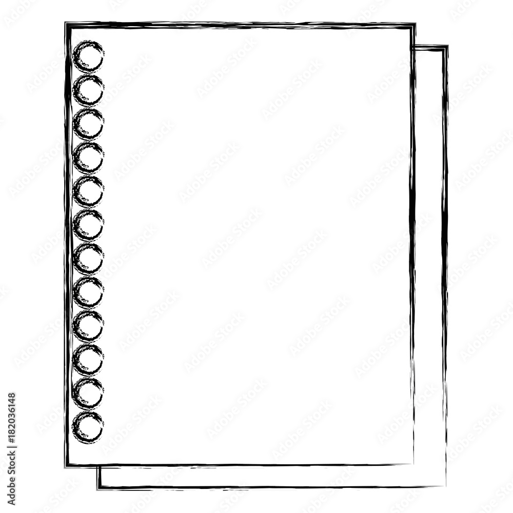 Poster sheet of notebook icon vector illustration design