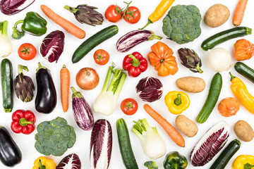 Fresh vegetables background