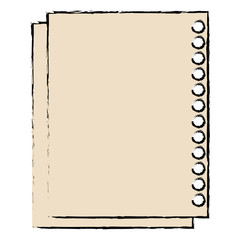 sheet of notebook icon vector illustration design