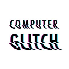 computer glitch text
