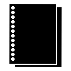sheet of notebook icon vector illustration design