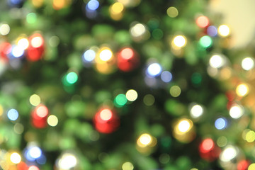 abstract christmas tree lights