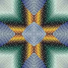Panele Szklane Podświetlane  abstrakcyjna fraktal mozaika kolor gradient ilustracja bez szwu