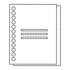 sheet of notebook icon vector illustration design