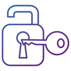 safe secure padlock with key vector illustration design
