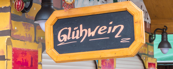 Banner Glühwein Schild