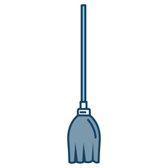 toilet mop isolated icon vector illustration design
