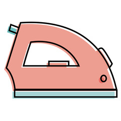 iron clothes isolated icon vector illustration design