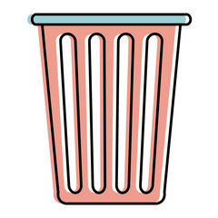 plastic basket laundry icon vector illustration design