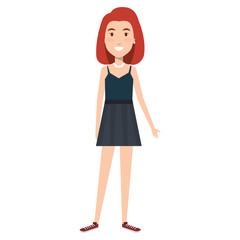 beautiful woman avatar character vector illustration design