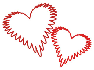 Abstract love hearts