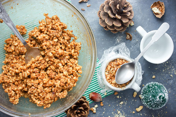 Pine cone Christmas cookies