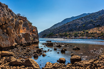 Fototapeta na wymiar Natural Harbor Serce, Bozburun Peninsula