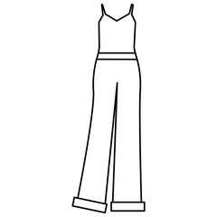 elegant feminine dress icon vector illustration design