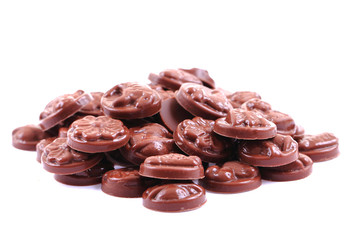 christmas chocolates isolated