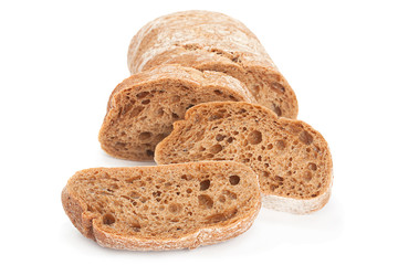 Chiabata bread bun slice