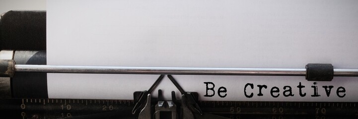 Composite image of be creative