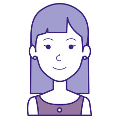 Obraz premium beautiful woman avatar character vector illustration design