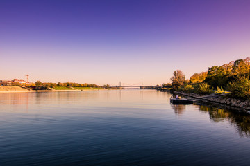 Herbststimmung auf der Donauinsel in Wien