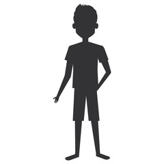 young man avatar character vector illustration design