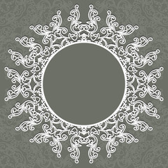 3D photo picture frame or round, went with ornament, kruger border, glabrous, the jury of the user, greeting, pill,postcard, template, vector