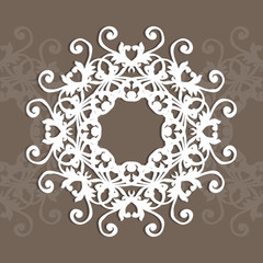 3D photo picture frame or round, went with ornament, kruger border, glabrous, the jury of the user, greeting, pill,postcard, template, vector