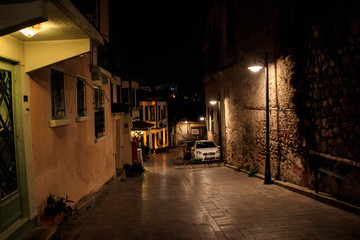 Naklejka na ściany i meble Streets of old town Kaleici Antalya Turkey