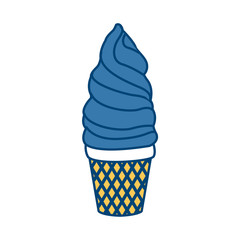 Ice cream cone icon vector illustration graphic design