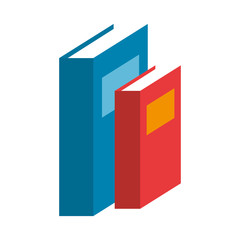 text books isolated icon vector illustration design