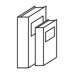 text books isolated icon vector illustration design