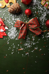 Christmas decor on wood