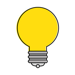 bulb light isolated icon vector illustration design