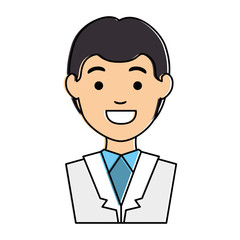 doctor character isolated icon vector illustration design