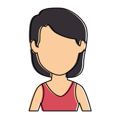 beautiful woman avatar character vector illustration design