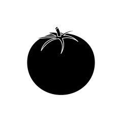 tomato vegetable icon image vector illustration design  black and white