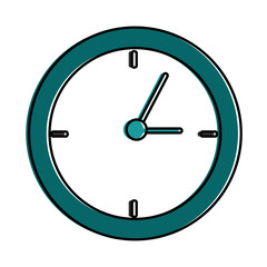 time clock isolated icon vector illustration design