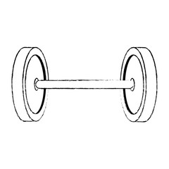 weight lifting device icon vector illustration design