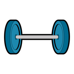 weight lifting device icon vector illustration design
