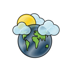 earth planet design concept