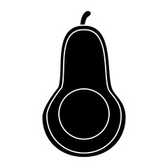Avocado fresh vegetable icon vector illustration graphic design