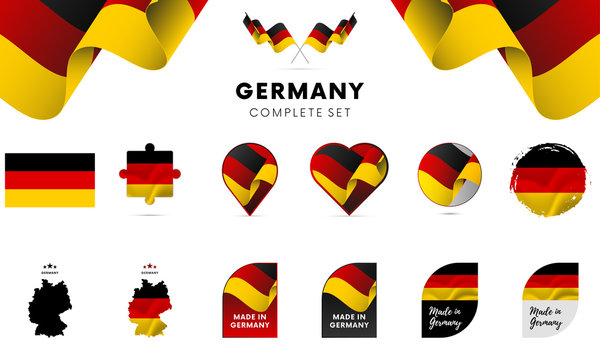 Germany complete set. Vector illustration.