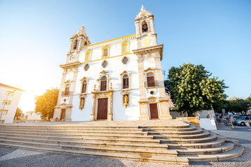 View on the facade of Carmo church in Faro city on the south of Portugal © rh2010