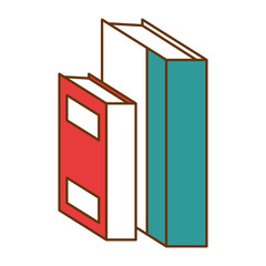 text books isolated icon vector illustration design