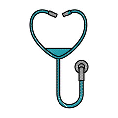 stethoscope device medical icon vector illustration design