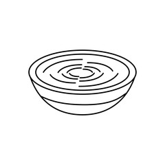Fototapeta na wymiar soup bowl food icon image vector illustration design 