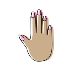 womans hands design